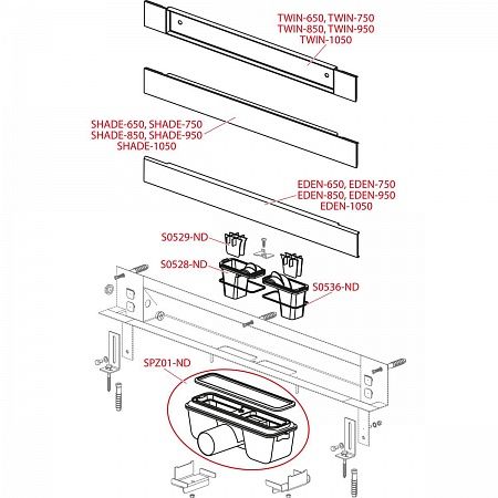 Alcaplast  APZ5-EDEN-1050