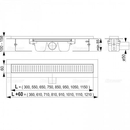 Alcaplast  APZ1S-1150