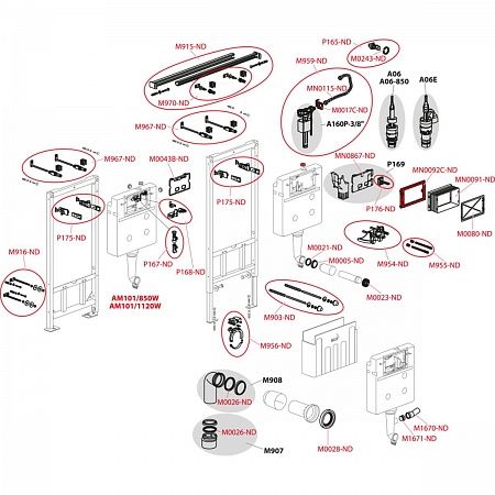 Alcaplast  AM101/850W
