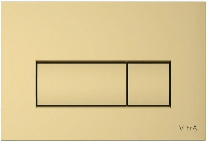 Клавиша смыва Vitra Root Square 740-2324, механическая, золото матовое