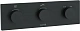 Термостат для ванны Kludi PushTronic 3830039-00 встраиваемый, черный матовый