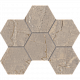 Мозаика Estima Bernini BR02 Hexagon 25x28,5