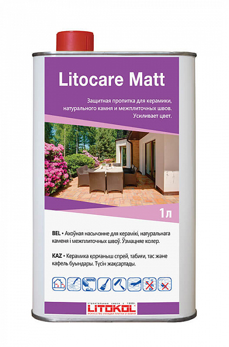 Защитная пропитка Litokol LITOCARE MATT, 1 л