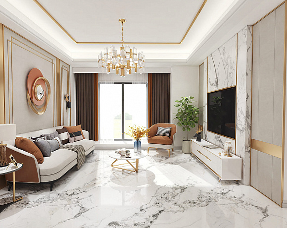 Basconi Home Bianco Gold. Фото в интерьере