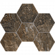 Мозаика Estima Bernini BR04 Hexagon 25x28,5