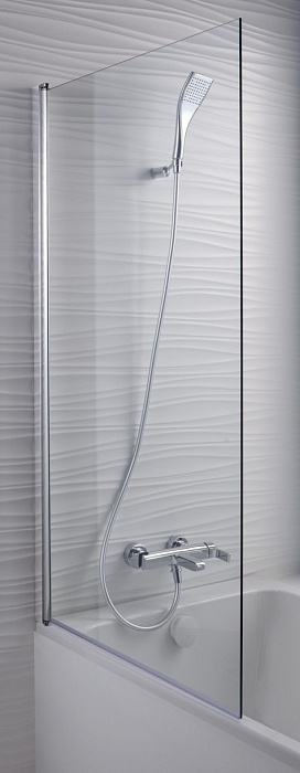 Экран на ванну с хромированным профилем Jacob Delafon Struktura E6D042-GA