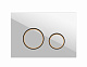 Кнопка Cersanit  TWINS для LINK PRO/VECTOR/LINK/HI-TEC пластик белый матовый с рамкой