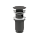 A392-GM-P Донный клапан сифона для умывальника CLICK/CLACK 5/4", GUN METAL-глянец, арт.A392-GM-P
