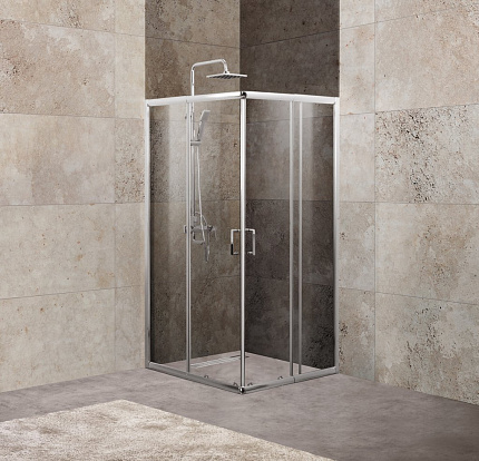 Душевой уголок BELBAGNO UNIQUE-A-2 UNIQUE-A-2-85/100-P-Cr