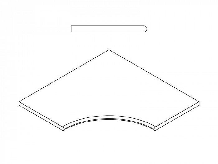 Декор Italon МАГНЕЗИО БОРТ.60X60 УГЛ.ЗАКР.30