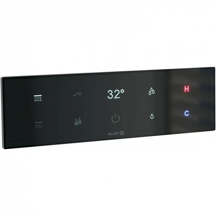 Термостат для ванны Kludi TouchTronic 38310G1-00 встраиваемый, сенсорный, черный