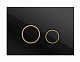 Кнопка Cersanit  TWINS для LINK PRO/VECTOR/LINK/HI-TEC пластик черный матовый с рамкой