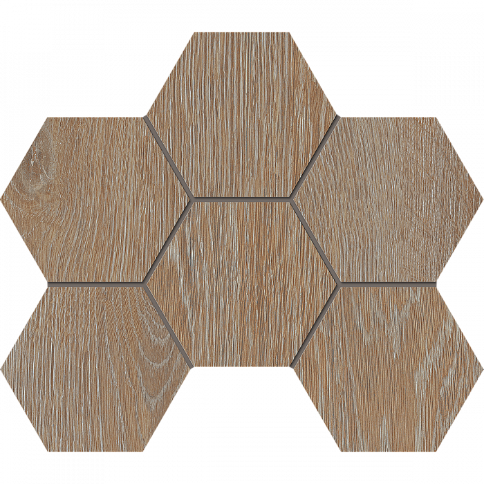 Мозаика Estima Kraft Wood KW01 Hexagon 25x28,5