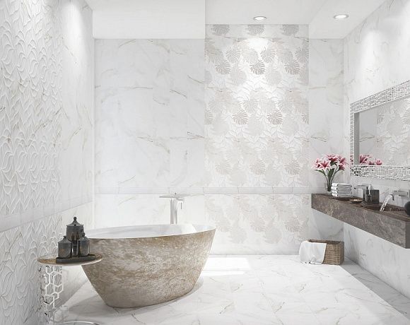 Плитка Eletto Ceramica Calacatta. Фото в интерьере