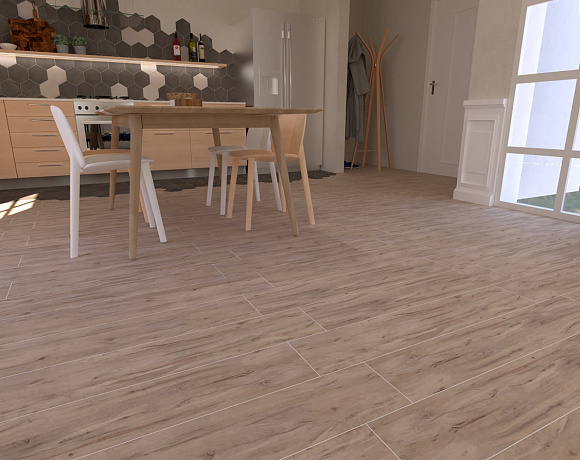 Керамогранит Laminam Legno Venezia. Фото в интерьере