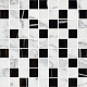 Мозаика Kerranova Marble Trend Nero Dorato 30x30 m22