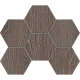 Мозаика Estima Kraft Wood KW03 Hexagon 25x28,5