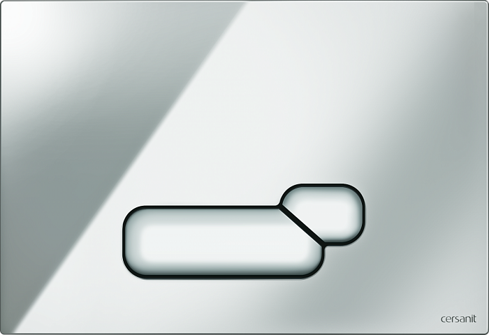 Кнопка Cersanit ACTIS для LINK PRO/VECTOR/LINK/HI-TEC пластик хром глянцевая