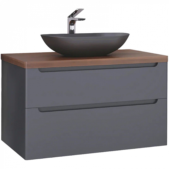 wood.01.100/P/GR Тумба Wood 100 серая серый JORNO