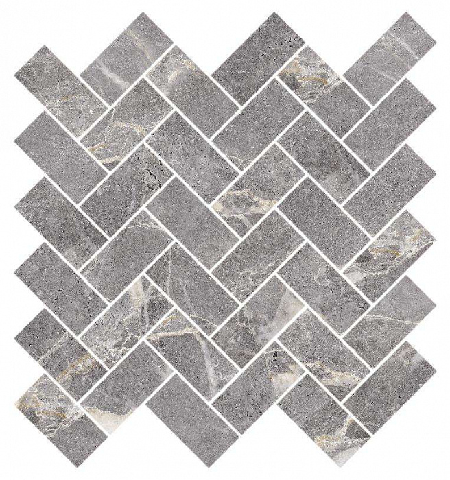Мозаика Kerranova Marble Trend Silver River 30.3x28.2 m06